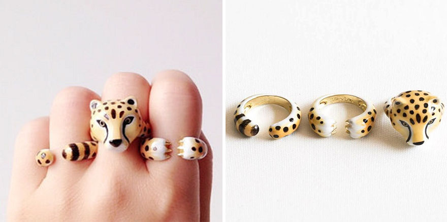 3-Piece Rings That Become Animals When You Wear Them All At Once