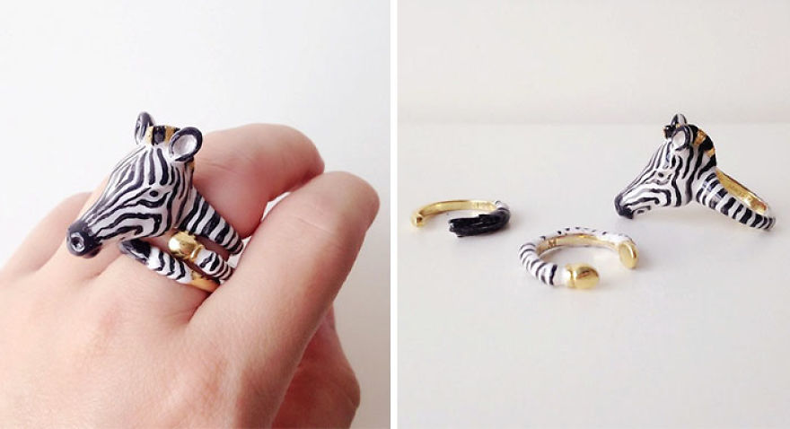 3-Piece Rings That Become Animals When You Wear Them All At Once