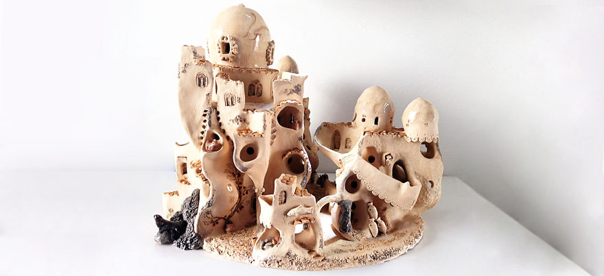 I Create Ceramic Villages Inspired By Sardinian Traditions
