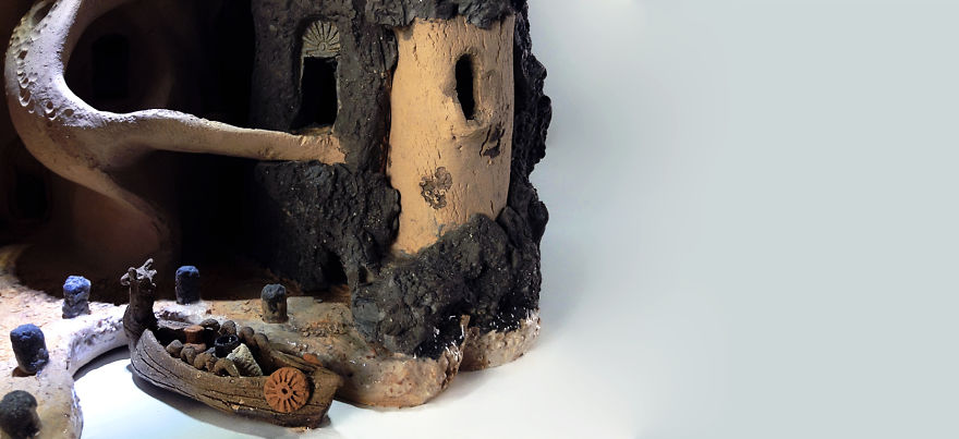 I Create Ceramic Villages Inspired By Sardinian Traditions