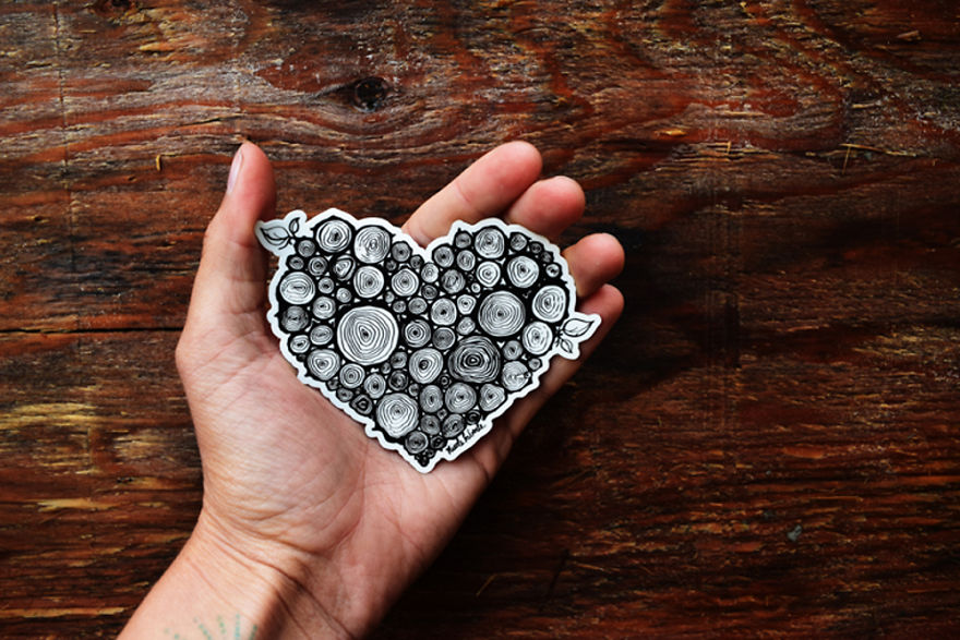 My Hand Drawn Wild Slice Nature Sticker Designs My Hand Drawn Wild Slice Nature Sticker Designs