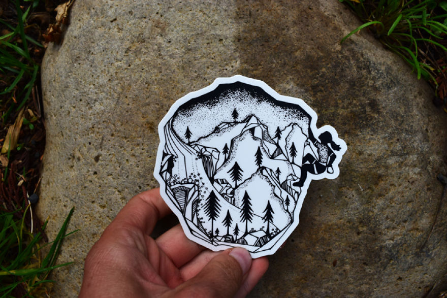 My Hand Drawn Wild Slice Nature Sticker Designs My Hand Drawn Wild Slice Nature Sticker Designs