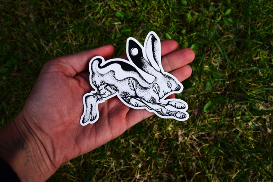 My Hand Drawn Wild Slice Nature Sticker Designs My Hand Drawn Wild Slice Nature Sticker Designs