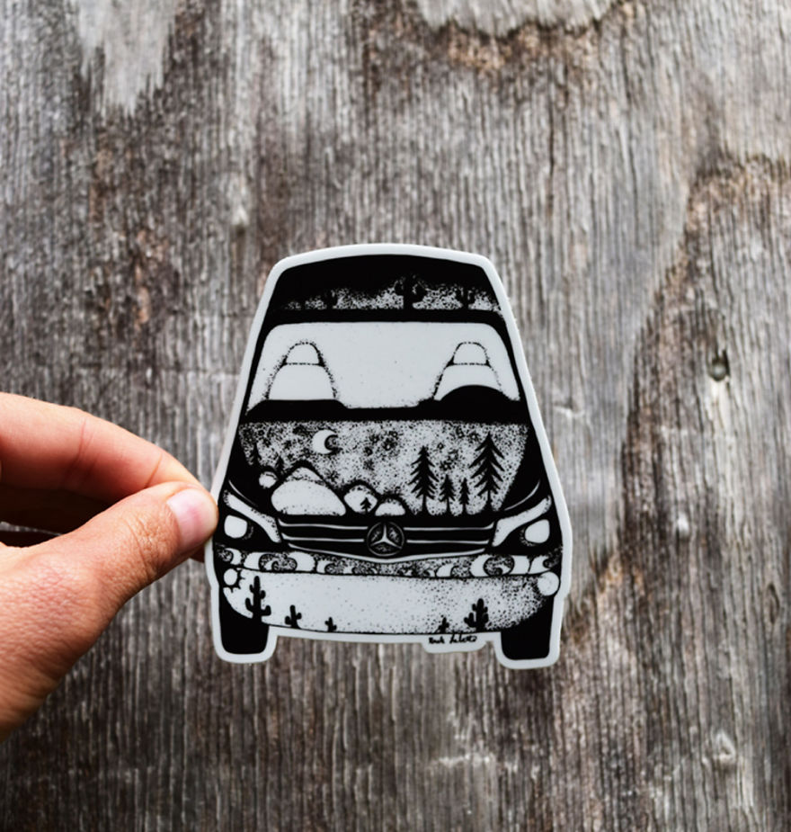 My Hand Drawn Wild Slice Nature Sticker Designs My Hand Drawn Wild Slice Nature Sticker Designs