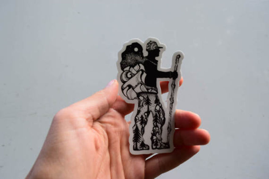 My Hand Drawn Wild Slice Nature Sticker Designs My Hand Drawn Wild Slice Nature Sticker Designs