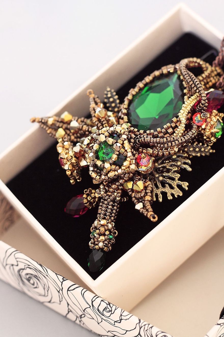 Gorgeous Seed Bead Webs: 25 Amazing Jewelries By Apollinariya Koprivnik Gorgeous Seed Bead Webs: 25 Amazing Jewelries By Apollinariya Koprivnik