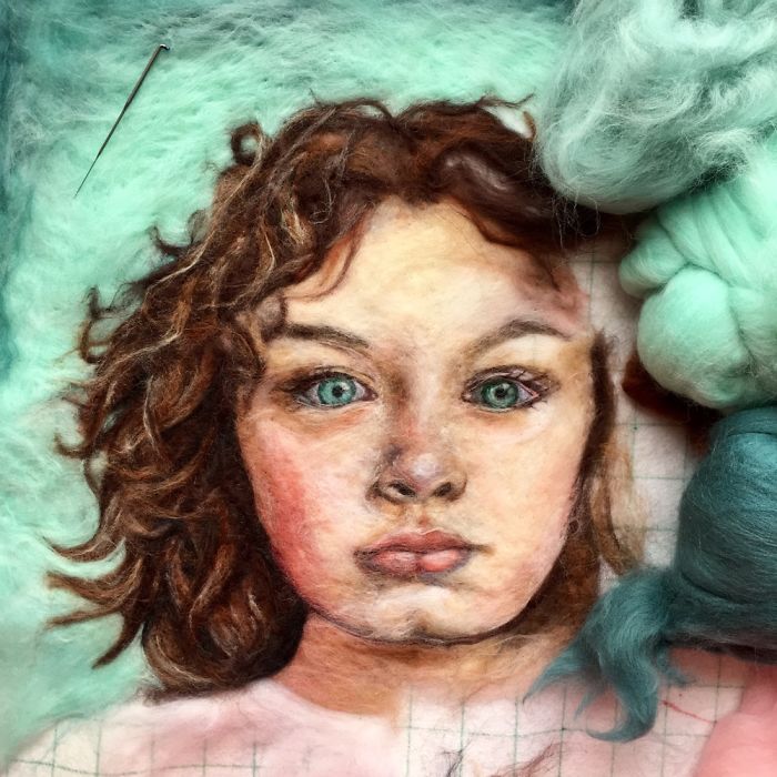 Amazing Portraits “Painted” With Wool Amazing Portraits “Painted” With Wool