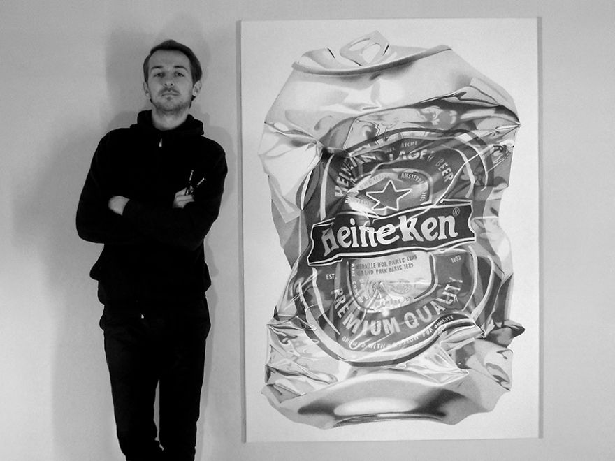 It Takes About Three Weeks To Complete Each Of My Realistic Can Drawings It Takes About Three Weeks To Complete Each Of My Realistic Can Drawings