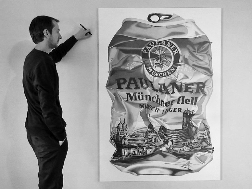 It Takes About Three Weeks To Complete Each Of My Realistic Can Drawings It Takes About Three Weeks To Complete Each Of My Realistic Can Drawings