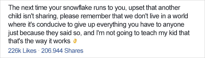 Mom’s Explanation Why She Teaches Son Not To Share Gets Shared 207,000+ Times, Other Parents React Mom’s Explanation Why She Teaches Son Not To Share Gets Shared 207,000+ Times, Other Parents React
