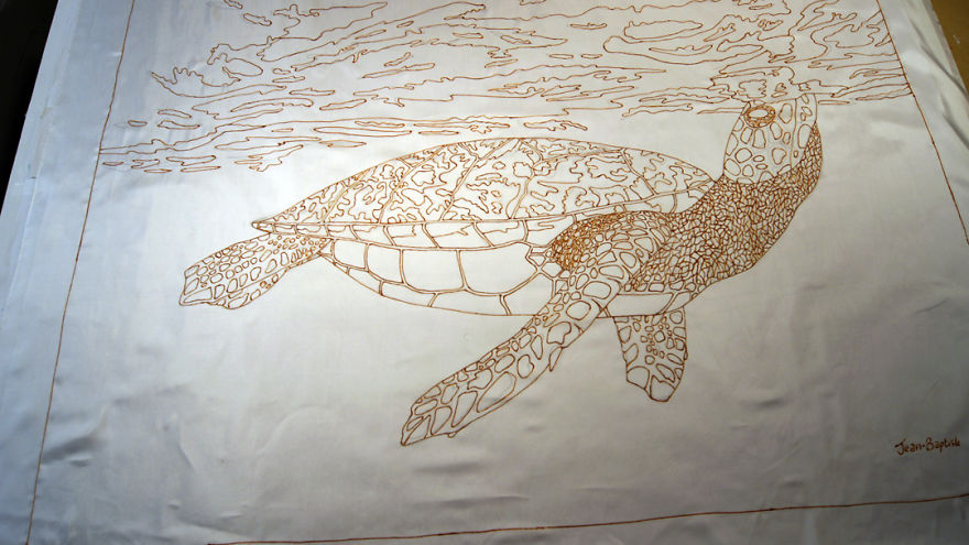 Spilt Water Ends Up Creating A New Batik Painting Style Spilt Water Ends Up Creating A New Batik Painting Style