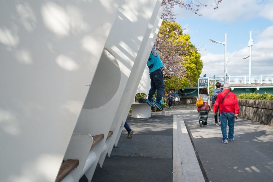 Public Playground In Sumida Park, Asakusa, Tokyo Public Playground In Sumida Park, Asakusa, Tokyo