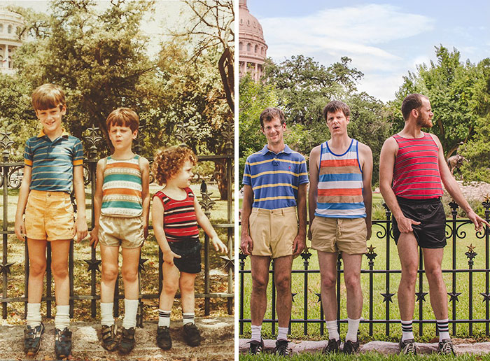 193 Siblings Who Hilariously Recreated Their Childhood Photos 193 Siblings Who Hilariously Recreated Their Childhood Photos