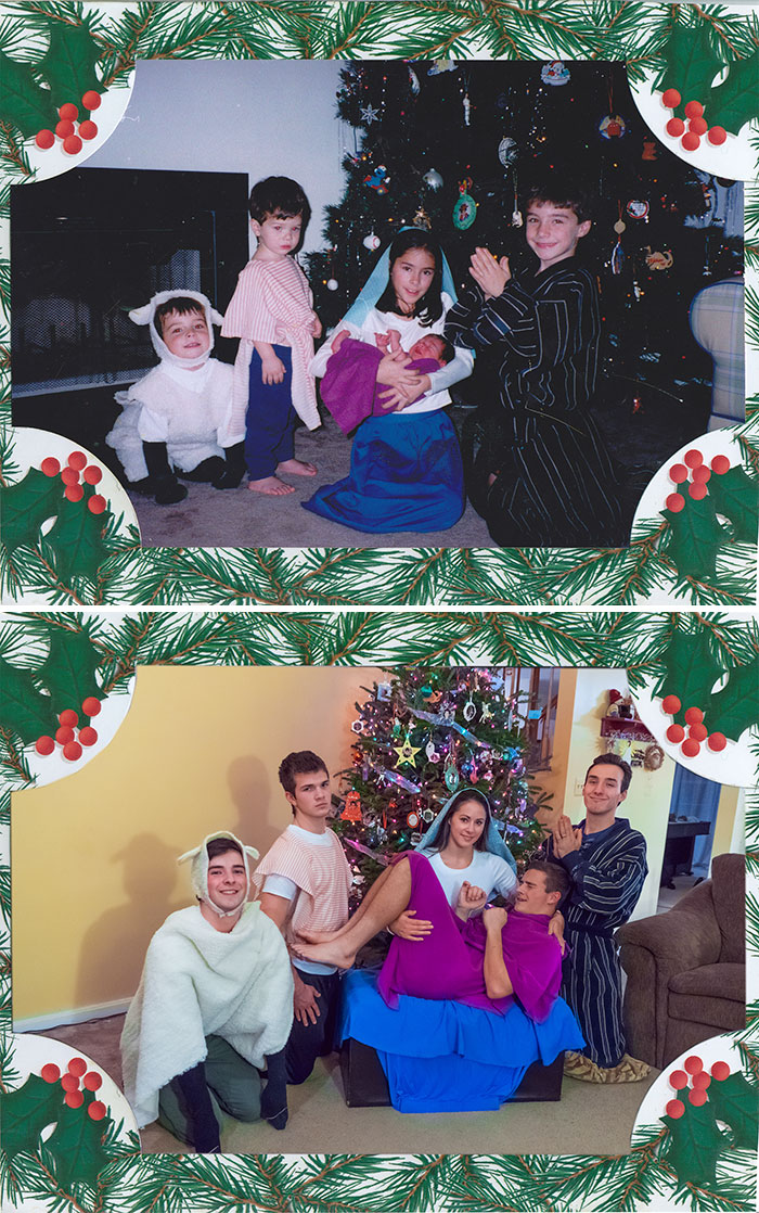 193 Siblings Who Hilariously Recreated Their Childhood Photos 193 Siblings Who Hilariously Recreated Their Childhood Photos