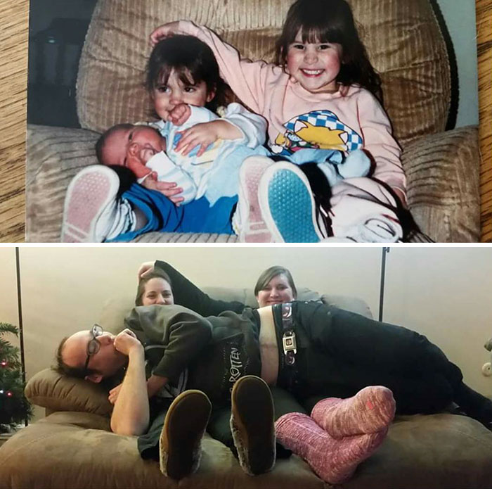 193 Siblings Who Hilariously Recreated Their Childhood Photos 193 Siblings Who Hilariously Recreated Their Childhood Photos