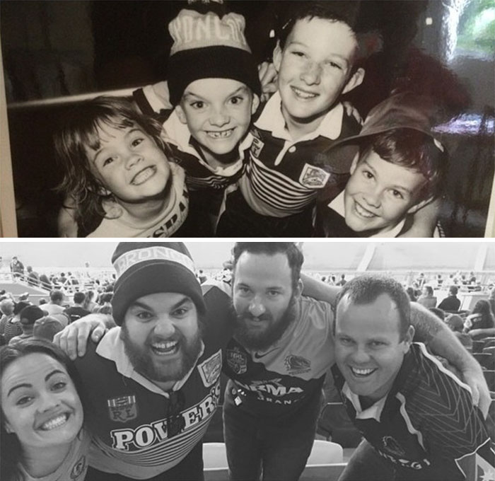 193 Siblings Who Hilariously Recreated Their Childhood Photos 193 Siblings Who Hilariously Recreated Their Childhood Photos