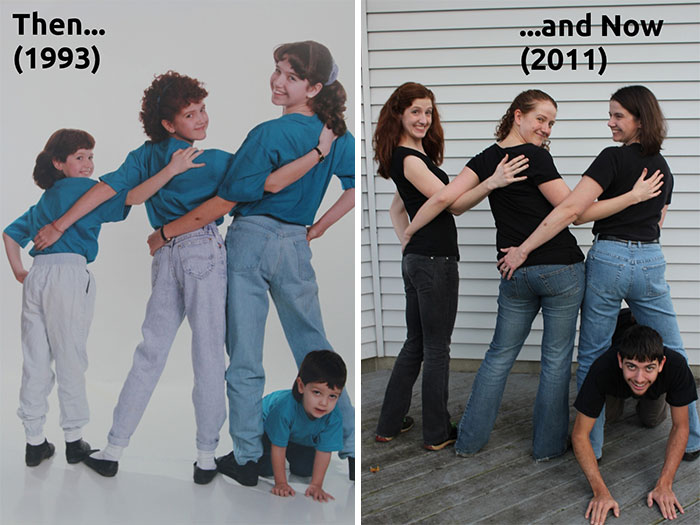 193 Siblings Who Hilariously Recreated Their Childhood Photos 193 Siblings Who Hilariously Recreated Their Childhood Photos