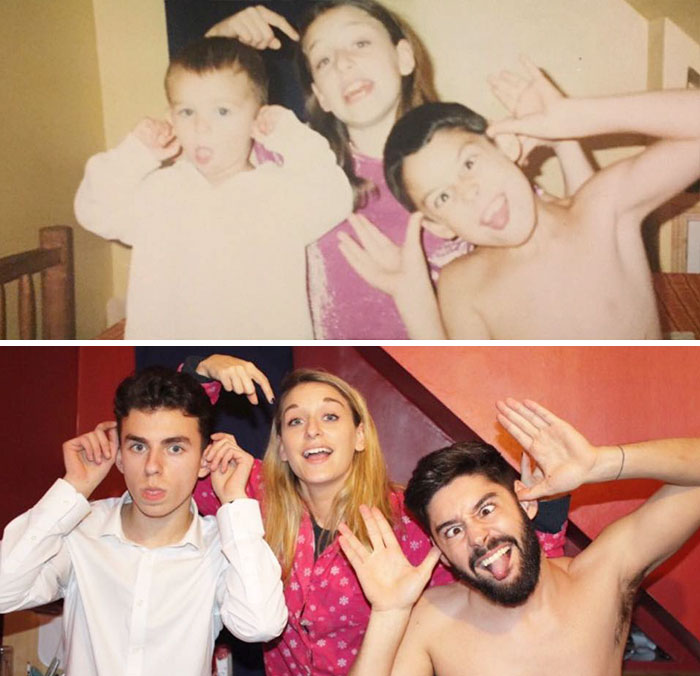 193 Siblings Who Hilariously Recreated Their Childhood Photos 193 Siblings Who Hilariously Recreated Their Childhood Photos