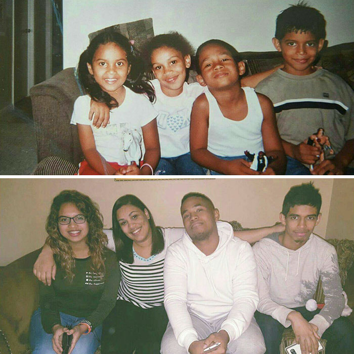 193 Siblings Who Hilariously Recreated Their Childhood Photos 193 Siblings Who Hilariously Recreated Their Childhood Photos