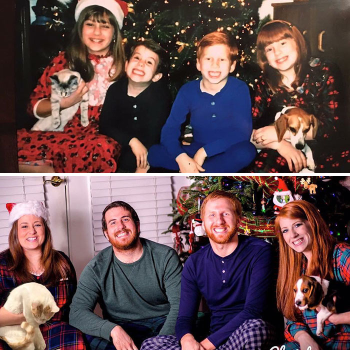 193 Siblings Who Hilariously Recreated Their Childhood Photos 193 Siblings Who Hilariously Recreated Their Childhood Photos