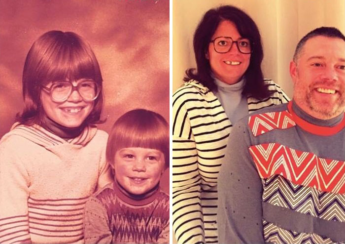 193 Siblings Who Hilariously Recreated Their Childhood Photos 193 Siblings Who Hilariously Recreated Their Childhood Photos