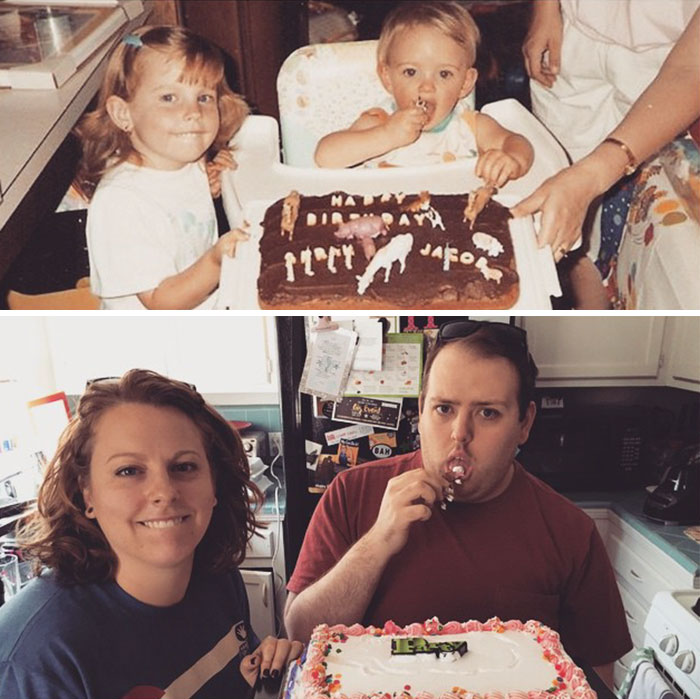 193 Siblings Who Hilariously Recreated Their Childhood Photos 193 Siblings Who Hilariously Recreated Their Childhood Photos