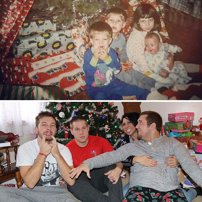 193 Siblings Who Hilariously Recreated Their Childhood Photos 193 Siblings Who Hilariously Recreated Their Childhood Photos