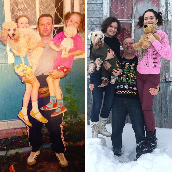 193 Siblings Who Hilariously Recreated Their Childhood Photos 193 Siblings Who Hilariously Recreated Their Childhood Photos