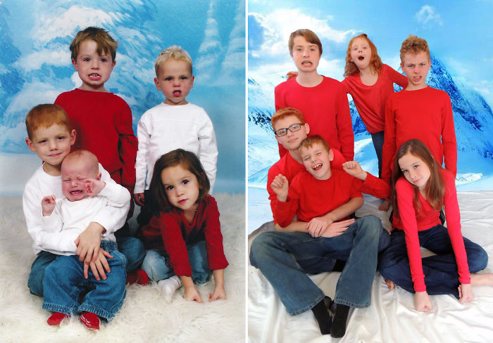 193 Siblings Who Hilariously Recreated Their Childhood Photos 193 Siblings Who Hilariously Recreated Their Childhood Photos
