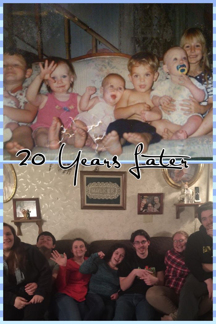 193 Siblings Who Hilariously Recreated Their Childhood Photos 193 Siblings Who Hilariously Recreated Their Childhood Photos