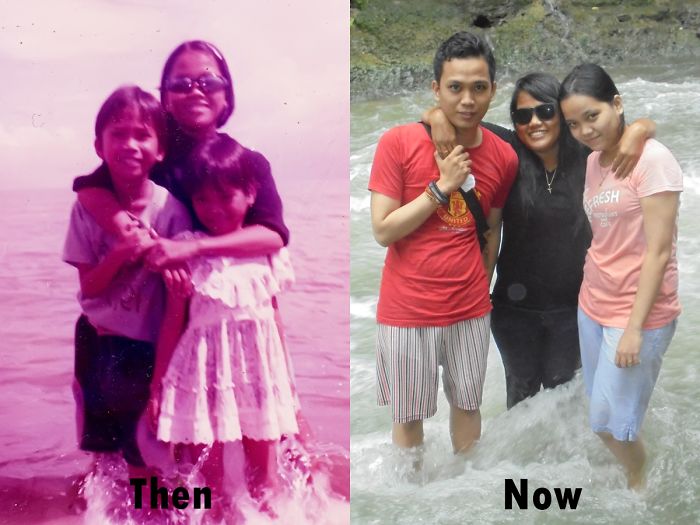 193 Siblings Who Hilariously Recreated Their Childhood Photos 193 Siblings Who Hilariously Recreated Their Childhood Photos