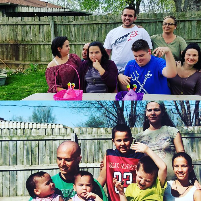 193 Siblings Who Hilariously Recreated Their Childhood Photos 193 Siblings Who Hilariously Recreated Their Childhood Photos
