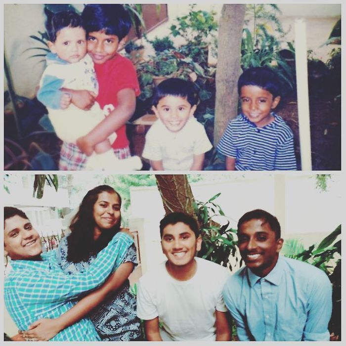 193 Siblings Who Hilariously Recreated Their Childhood Photos 193 Siblings Who Hilariously Recreated Their Childhood Photos