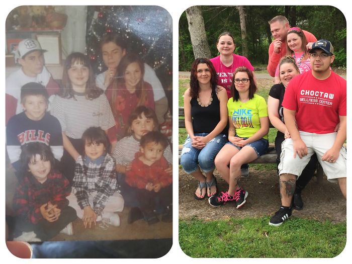 193 Siblings Who Hilariously Recreated Their Childhood Photos 193 Siblings Who Hilariously Recreated Their Childhood Photos