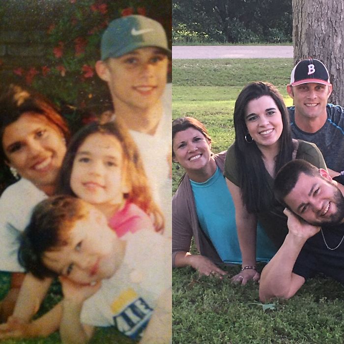 193 Siblings Who Hilariously Recreated Their Childhood Photos 193 Siblings Who Hilariously Recreated Their Childhood Photos