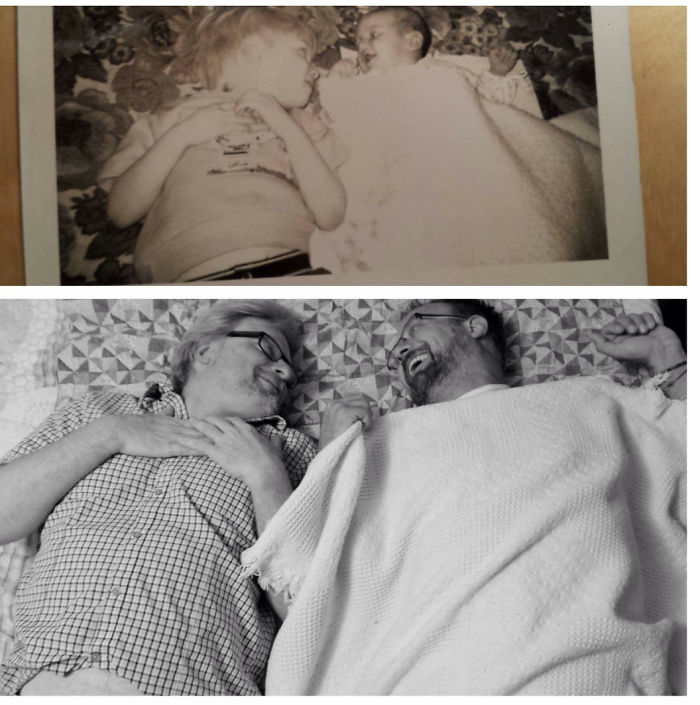 193 Siblings Who Hilariously Recreated Their Childhood Photos 193 Siblings Who Hilariously Recreated Their Childhood Photos