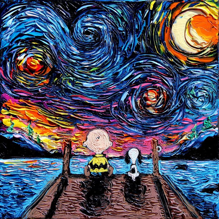 Artist’s Painting Gets Mistaken For A Van Gogh, So She Creates Brilliant ‘Starry Night’ Series Artist’s Painting Gets Mistaken For A Van Gogh, So She Creates Brilliant ‘Starry Night’ Series
