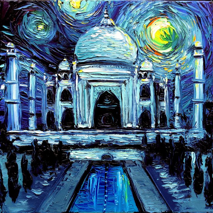 Artist’s Painting Gets Mistaken For A Van Gogh, So She Creates Brilliant ‘Starry Night’ Series Artist’s Painting Gets Mistaken For A Van Gogh, So She Creates Brilliant ‘Starry Night’ Series