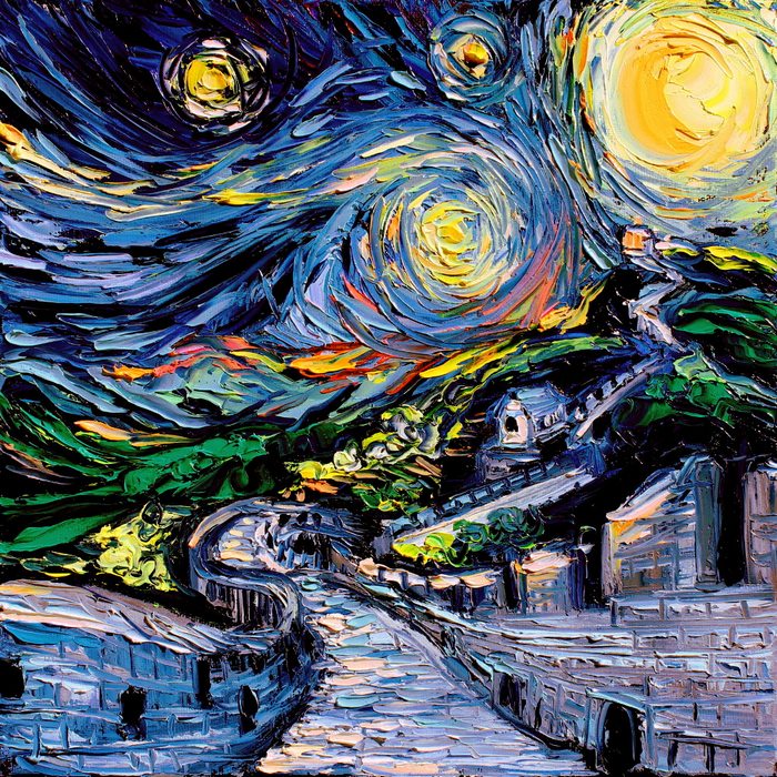 Artist’s Painting Gets Mistaken For A Van Gogh, So She Creates Brilliant ‘Starry Night’ Series Artist’s Painting Gets Mistaken For A Van Gogh, So She Creates Brilliant ‘Starry Night’ Series