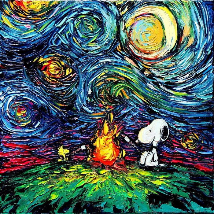 Artist’s Painting Gets Mistaken For A Van Gogh, So She Creates Brilliant ‘Starry Night’ Series Artist’s Painting Gets Mistaken For A Van Gogh, So She Creates Brilliant ‘Starry Night’ Series