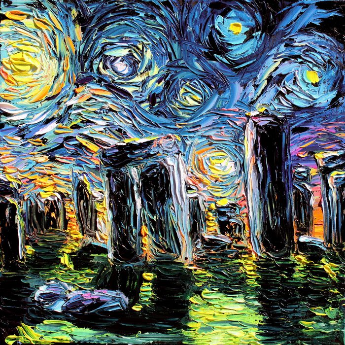 Artist’s Painting Gets Mistaken For A Van Gogh, So She Creates Brilliant ‘Starry Night’ Series Artist’s Painting Gets Mistaken For A Van Gogh, So She Creates Brilliant ‘Starry Night’ Series