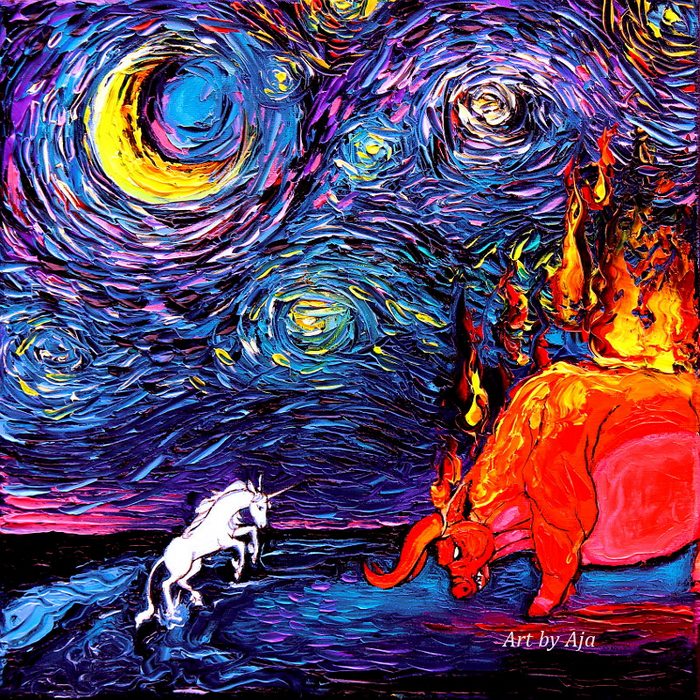 Artist’s Painting Gets Mistaken For A Van Gogh, So She Creates Brilliant ‘Starry Night’ Series Artist’s Painting Gets Mistaken For A Van Gogh, So She Creates Brilliant ‘Starry Night’ Series