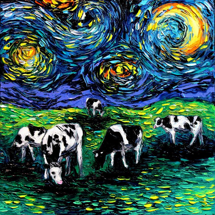 Artist’s Painting Gets Mistaken For A Van Gogh, So She Creates Brilliant ‘Starry Night’ Series Artist’s Painting Gets Mistaken For A Van Gogh, So She Creates Brilliant ‘Starry Night’ Series