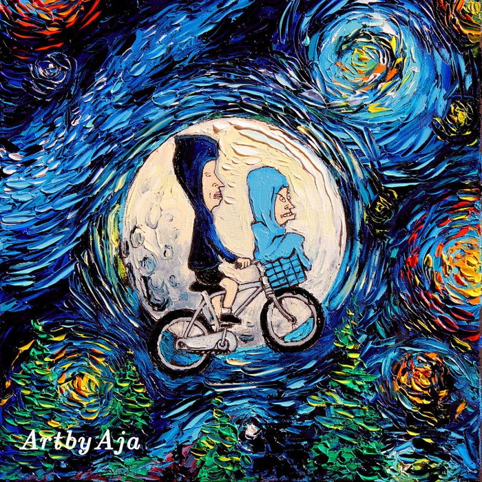 Artist’s Painting Gets Mistaken For A Van Gogh, So She Creates Brilliant ‘Starry Night’ Series Artist’s Painting Gets Mistaken For A Van Gogh, So She Creates Brilliant ‘Starry Night’ Series