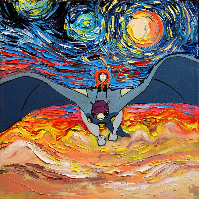 Artist’s Painting Gets Mistaken For A Van Gogh, So She Creates Brilliant ‘Starry Night’ Series Artist’s Painting Gets Mistaken For A Van Gogh, So She Creates Brilliant ‘Starry Night’ Series