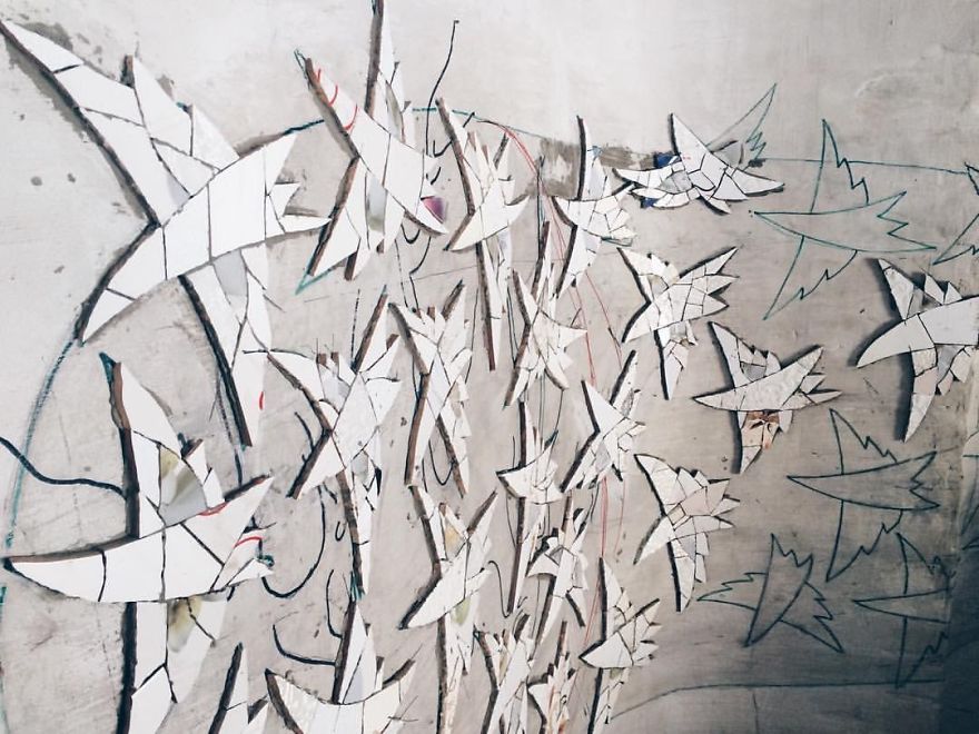 Mosaic Window Wonderland That I Created In Beauty Salon