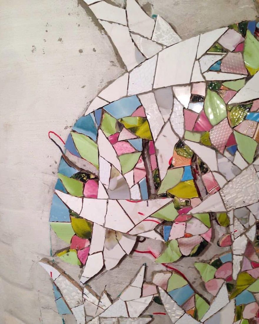 Mosaic Window Wonderland That I Created In Beauty Salon