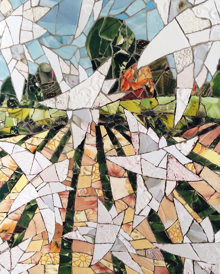 Mosaic Window Wonderland That I Created In Beauty Salon