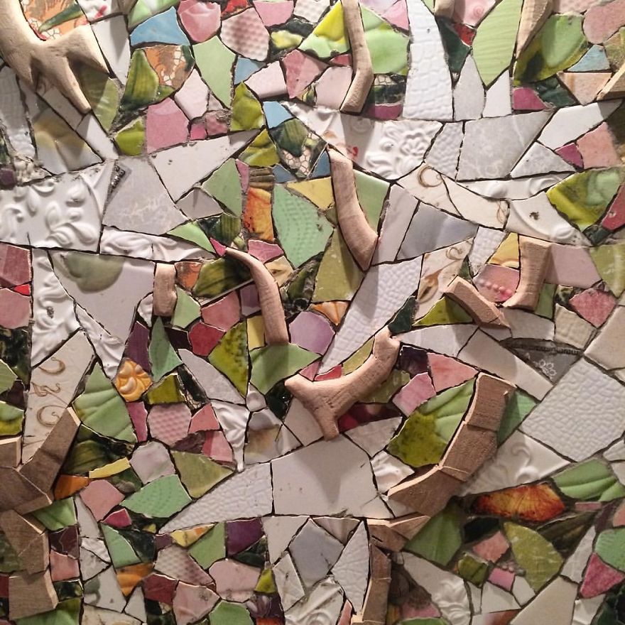 Mosaic Window Wonderland That I Created In Beauty Salon