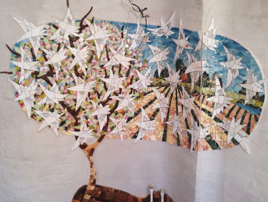 Mosaic Window Wonderland That I Created In Beauty Salon